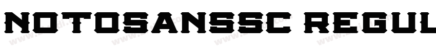 NotoSansSC Regula字体转换